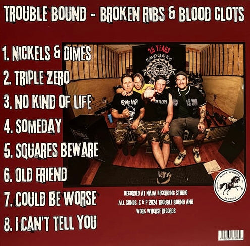 Trouble Bound - Broken Ribs & Blood Clots - Blue Vinyl