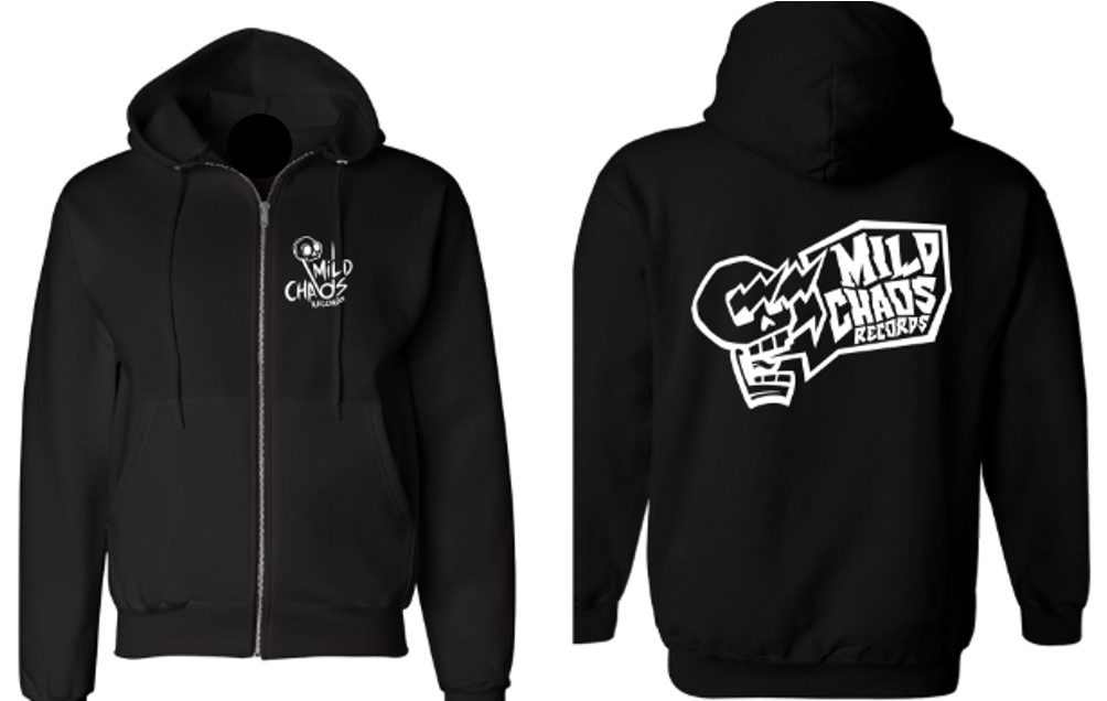 Mild Chaos Records Zip-up Hoodie - Black – Mild Chaos Records LLC Mild Chaos Records Zip-up Hoodie - Black – Mild Chaos Records LLC