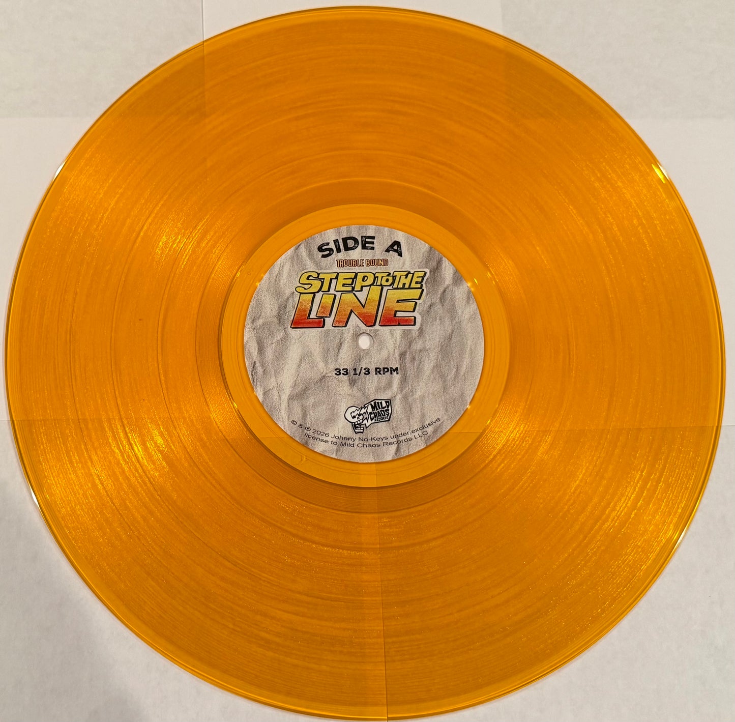 Trouble Bound - Step To The Line - Orange Vinyl