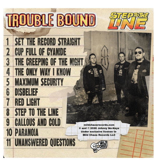 Trouble Bound - Step To The Line - Orange Vinyl - Preorder