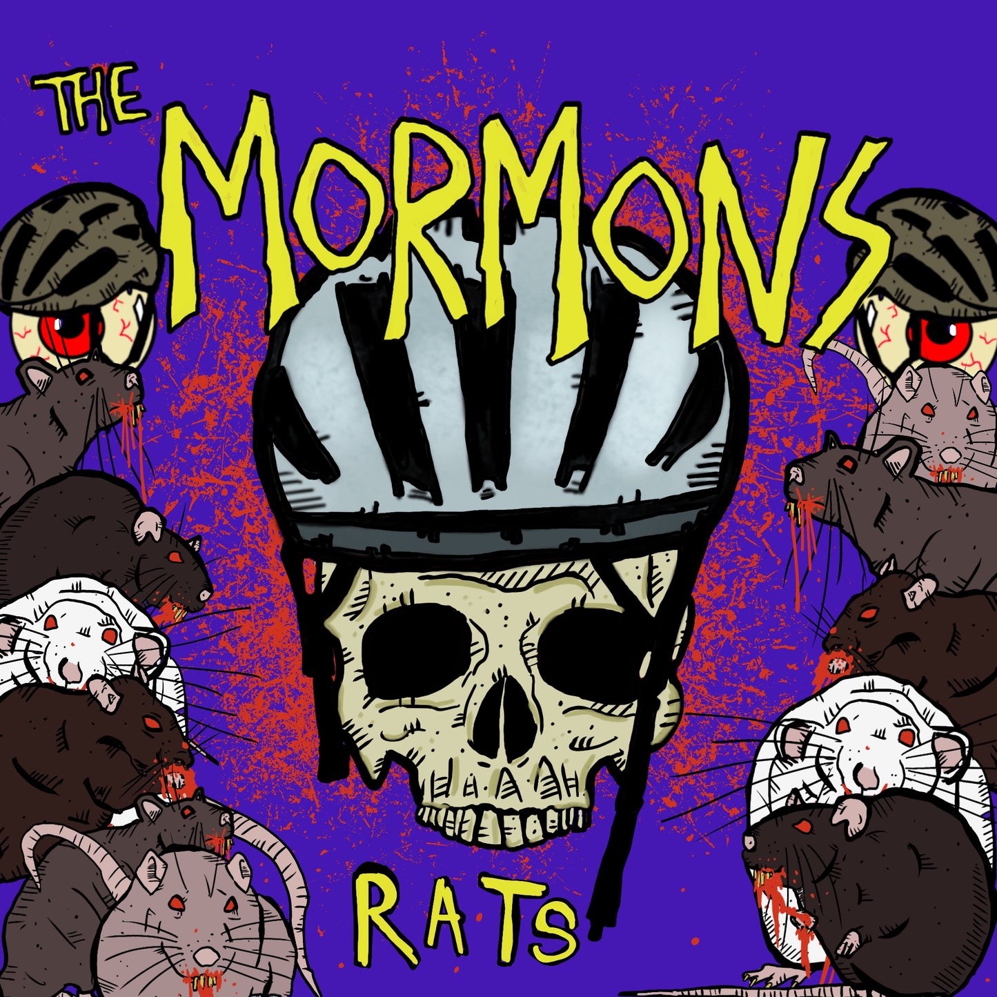 The Mormons - RATS - Blue and Red Swirl Vinyl - PREORDER