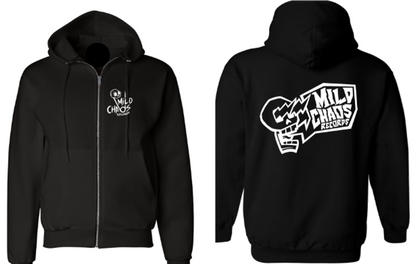 Mild Chaos Records Zip-up Hoodie - Black – Mild Chaos Records LLC Mild Chaos Records Zip-up Hoodie - Black – Mild Chaos Records LLC